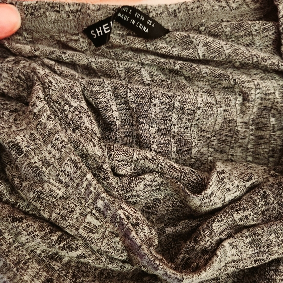 Grey Ribbed Bodysuit - Picture 3 of 3